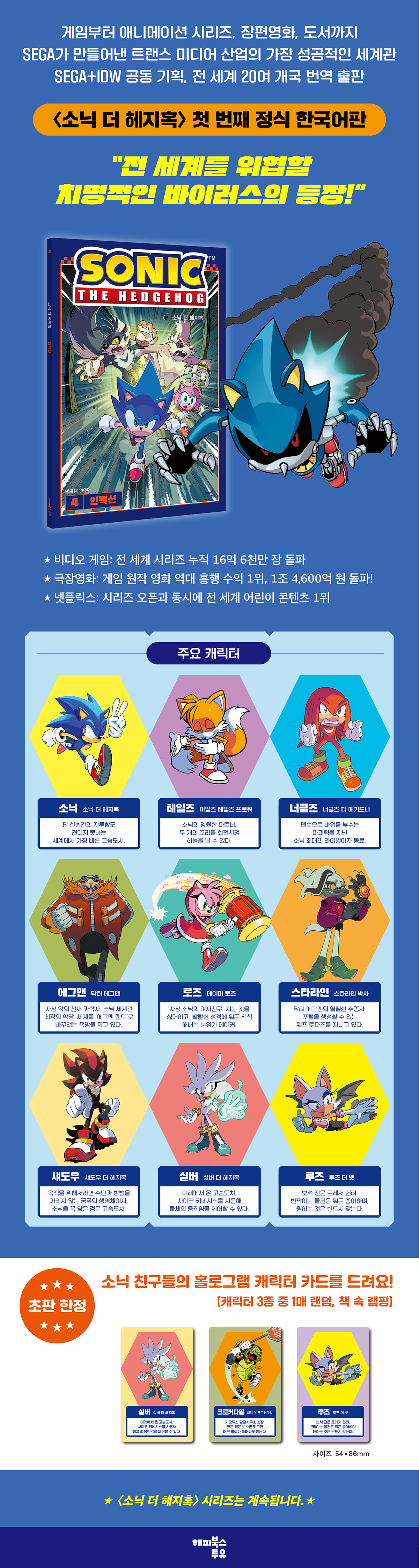 <소닉 더 헤지혹4> 출간 기념 이벤트